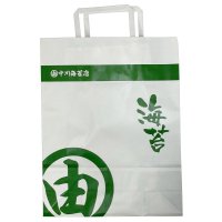 中川海苔店 オリジナル 手提紙袋 (小)-ギフト箱入用＜マチあり＞