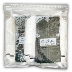 【業務用】国内産 添加物不使用の美味しいコンビニおにぎりが作れるフィルム入り焼海苔 中川パリ太郎 半切100食入