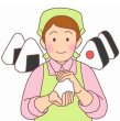 画像7: 海苔屋が厳選したおにぎり型 押型 これであなたもおにぎり職人！食洗機対応 おむすび 2個用 ホワイト 145×80×H55mm (7)